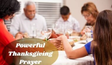 Powerful Thanksgiving Prayer