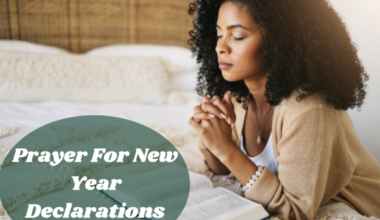 Prayer For New Year Declarations