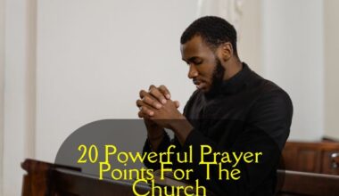 20 Powerful Prayer Points For The Church