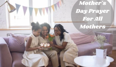 Mother's Day Prayer For All Mothers
